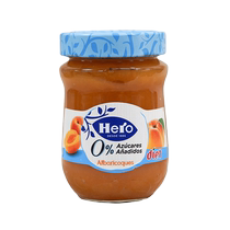 Hero apricot jam 340g x 1 bottle imported from Spain with yogurt breakfast spread on bread and toast spread