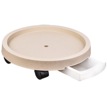 Shenbang flowerpot tray with wheels removable universal wheels with sink drain bottom tray round plastic large potted plant base