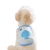 Pet Cat Mesh Printed Suspender Puppy Clothes Vest Summer Breathable Thin Bichon Teddy