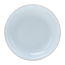 Underglaze color 2024 new bowl and dish set household high-end bone china tableware celadon light luxury bowls and plates chopsticks porcelain plates