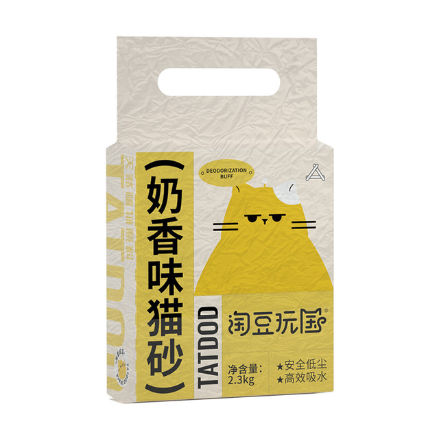 Taodouwanguo ຂີ້ເຫຍື້ອ cat ເຕົ້າຫູ້ປະສົມ deodorizing tofu ຂີ້ຝຸ່ນຂີ້ເຫຍື້ອສາມາດລ້າງຫ້ອງນ້ໍາ TATDOD