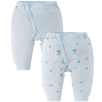 GB Goodbaby childrens clothing baby pants baby crotchless pants spring and summer baby childrens trousers newborn class A pure cotton
