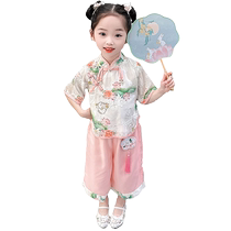 Yuyingfang Hanfu Baby Girl Summer Chinese Style Suit Little Girl Ancient Costume Tang Suit Summer Thin Two-piece Set