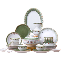 Taoxichuan Jingdezhen ceramic dishes and tableware set bowls and plates household bowls high-end light luxury exquisite high-end housewarming