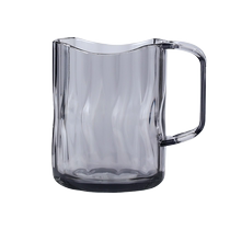 Qiao Assistant Mouthwash Cup Home Couple Brushing Cup Simple Dental Cylinder Cup with Handle Toothbrush Cup 2 pcs