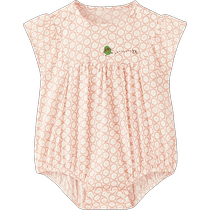 (Same style in the mall) Yings baby jumpsuit pure cotton short-sleeved baby clothes 2024 new style baby girls fart cover