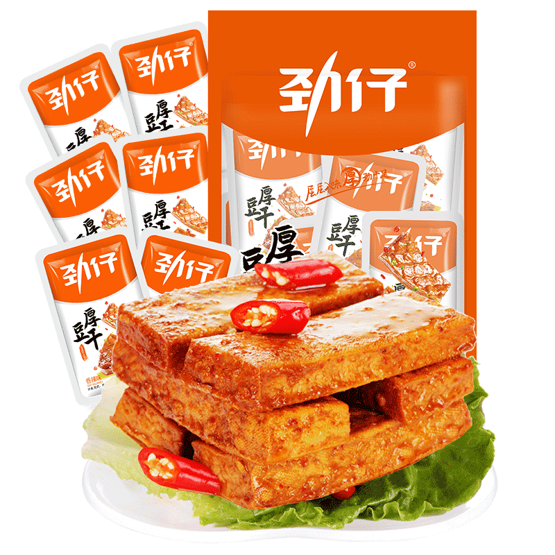劲仔香辣味厚豆干即食豆腐干香干宿舍怀旧小包装凑单零食