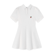 Kappa Kids Kappa Girls Skirt 2024 Summer Light and Breathable Medium and Large Childrens Dress Childrens POLO Skirt