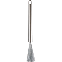 304 stainless steel pot brush kitchen wire brush long handle hanging cleaning brush 1 piece to remove oil stains wash dishes and pots