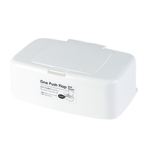 Japan imported wet tissue box dust-proof sealed lidded wet wipes storage box household press pop-up cover mask paper box