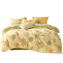 Mercury produces Belles Home Textiles three- or four-piece set Class A milk velvet antistatic can be slept in the nude machine washable washing kit