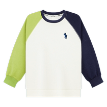 Zuoxi childrens clothing boys sweatshirts spring and autumn style childrens style raglan long-sleeved tops 2024 new boys autumn clothing trend