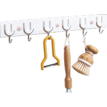 Tinghao hooks a row of long strong adhesive door mops wall-mounted kitchen racks wall-mounted hooks
