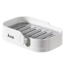 Meliya soap box Nordic style soap fragrance double-layer drain bathroom soap box bathroom wall-mounted soap box