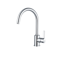 Moen hot and cold faucet with high throw single handle rotating sink wash basin kitchen basin household kitchen faucet anti-splash