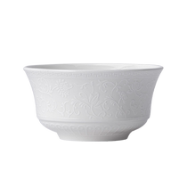 Rhyme et glaçure Couleur basse 2024 nouveaux plats Dishes Suit Home Jingdezhen Haut de la page Porcelaine Relief Ceramic Qiao relocalisation