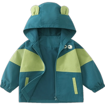 Qi Qi Xiong куртка для мальчиков весенняя детская одежда для кемпинга весенне-осенняя детская ветровка с капюшоном весенний топ