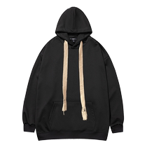 Meow Full Score American Retro Sweater Womens Spring and Autumn Hooded Fashion Casual Jacket Couple Wear