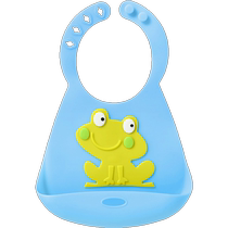 Baby baby eating bibs waterproof eating bibs childrens saliva pockets smock silicone bibs super soft spring and autumn