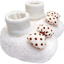 Newborn shoes winter baby foot covers warm baby shoe covers socks covers cotton socks foot covers thick 0-6-12 months outing