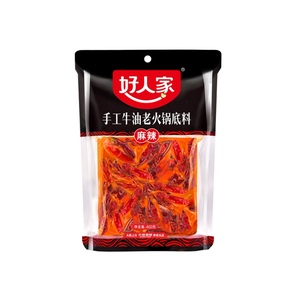12.8元包邮 好人家 麻辣味 牛油锅底料 400g
