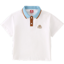 Kappa Kids Kappa boys POLO shirt short-sleeved 2024 new fashion versatile childrens summer casual tops