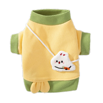 Waffle three-dimensional rabbit shoulder bag puppy sweatshirt Bichon bear Teddy Schnauzer Yorkshire pet cat clothes