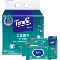 Tempo Depot Wet Wipes Hygienic Wipes Combination Pack 168 pieces 9 packs