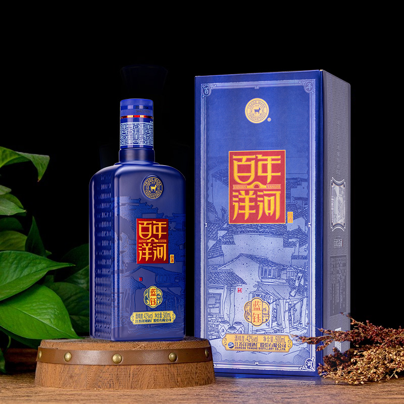 洋河 百年洋河 蓝钰 42度浓香型白酒 500ml*6瓶 多重优惠折后￥214包邮