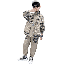 kmi children fitted boy spring clothing suit 2024 new spring and autumn money boy boy spring casual jacket