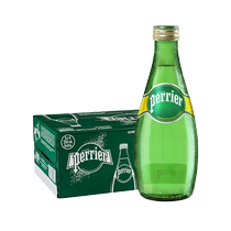 French imported Perrier original sparkling water 330ml*24 natural mineral water drinks sugar-free