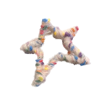 High ponytail high skull grabber hairpin female back head shark clip ins five-pointed star clip headdress