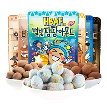BaBee chocolate almond sandwich candy snacks 30g*6 bags combination imported nut jumping star cream cookies