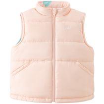 David Bella girls quilted vest boys reversible autumn and winter clothing new medium and large childrens tops