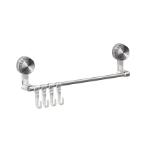 Suction cup towel rack bathroom multifunctional wall-mounted storage rack without punching retractable bath towel towel storage hook rack