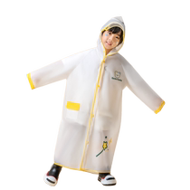 Childrens raincoat boys 2024 new cute girls kindergarten with school bag full body waterproof primary school student poncho