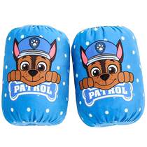 Wang Wang Team Childrens Sleeveless Sleeveless Akio Painting Anti-Dirty Sleeves Head Cartoon Cute Boy Toddler Baby Toddler Sleeve