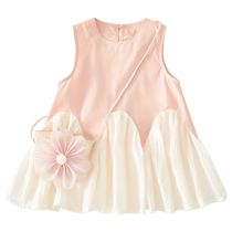 Banxidi girls summer dress baby girl one year old dress little girl vest dress summer children princess dress