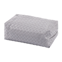 Bethesda leather woven pattern tissue box light luxury fabric tissue bag desktop storage waterproof tissue box