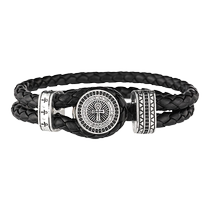 Grand British Museum Anka PU tissé bracelet ancien argent collabora petit participatif couple senior couple bracelet pour cadeau danniversaire au petit ami