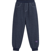 Yings childrens trousers autumn and winter quilted trousers to keep warm when going out casual trousers for boys and girls middle and older children 2024 new style