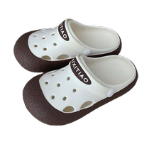 Thin strips Japanese simple style casual versatile color matching childrens sandals for outer wear non-slip parent-child toe clogs