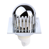 Diving boat outdoor rooftop balcony outdoor patio anti-leaf fine copper large displacement anti-clogging cover floor deodorant floor drain