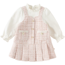 David Bella girls small fragrant dress 2024 new autumn baby style dress childrens princess dress