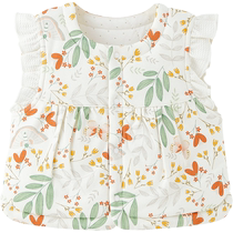 Weishi Muni baby vest autumn and winter outer wear warm quilted newborn baby vest childrens vest pure cotton