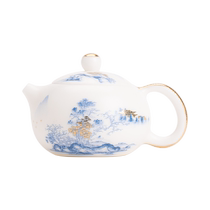 Sus Ceramics Bisque-fired mutton-fat jade porcelain has a long history. It is the work of Wang Wenke a national first-class technician.