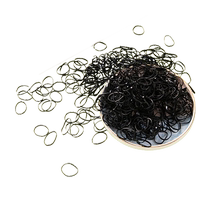 HOUYA headband rubber band womens hair disposable black headwear rubber band hair circle hair accessories rubber ring headband