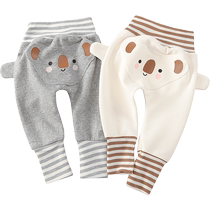 kmi baby pants big pp pants spring and autumn new soft baby casual high waist men and women treasure spring harem pants