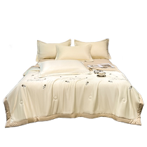 Montagut – couette dété en Tencel lavé lavable en Machine couette dété Double fine soie glacée ensemble de quatre couettes dété fraîches