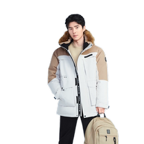 Liu Haorans same style Pathfinder goose down down jacket mens outdoor hooded thickened waterproof windproof warm and cold-proof clothing